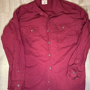 RedHead Maroon Button-Up Shirt